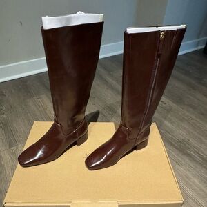 J. Crew Rich Brown Heeled Boots